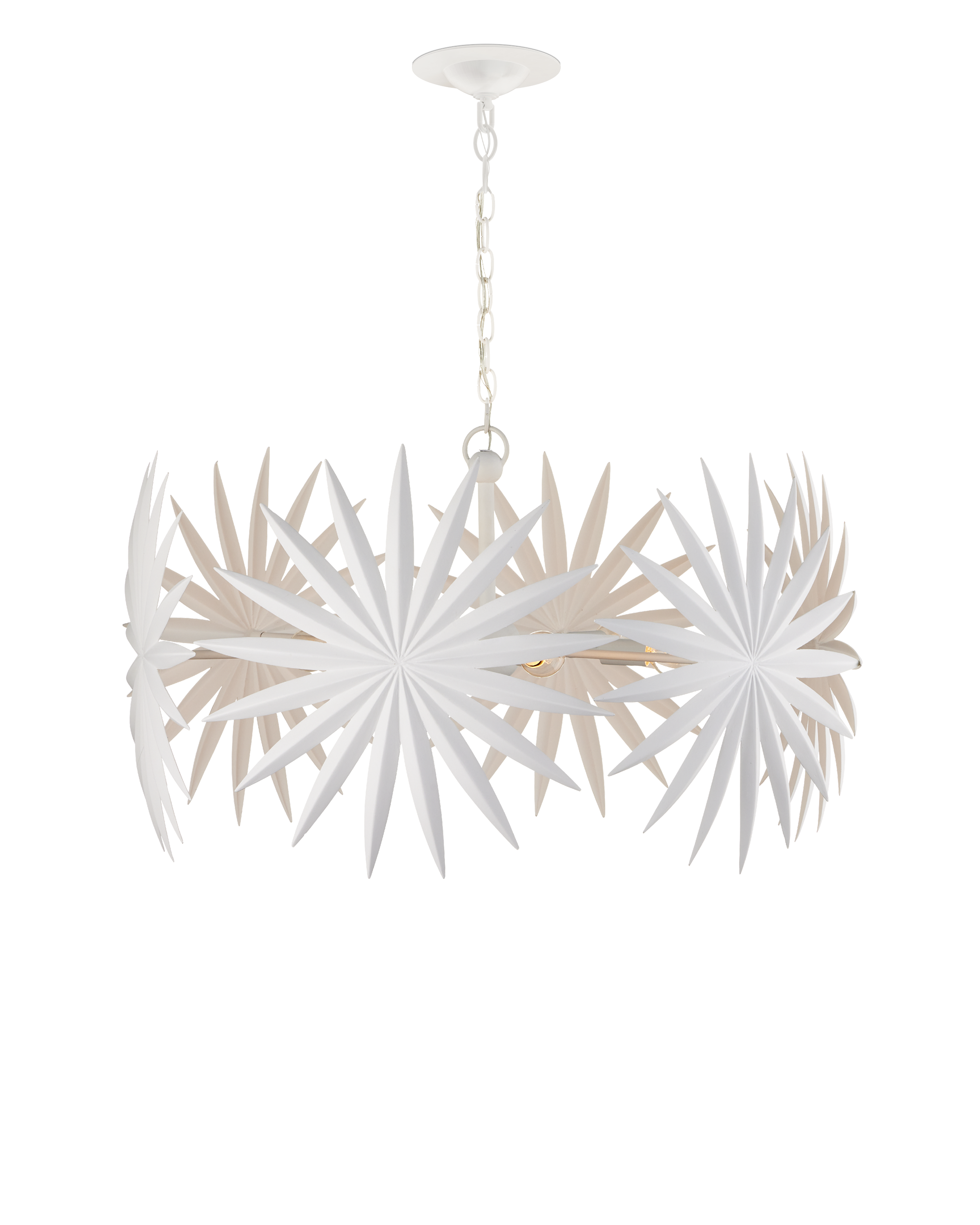 Bismarkia Small White Chandelier - Thumbnail 2