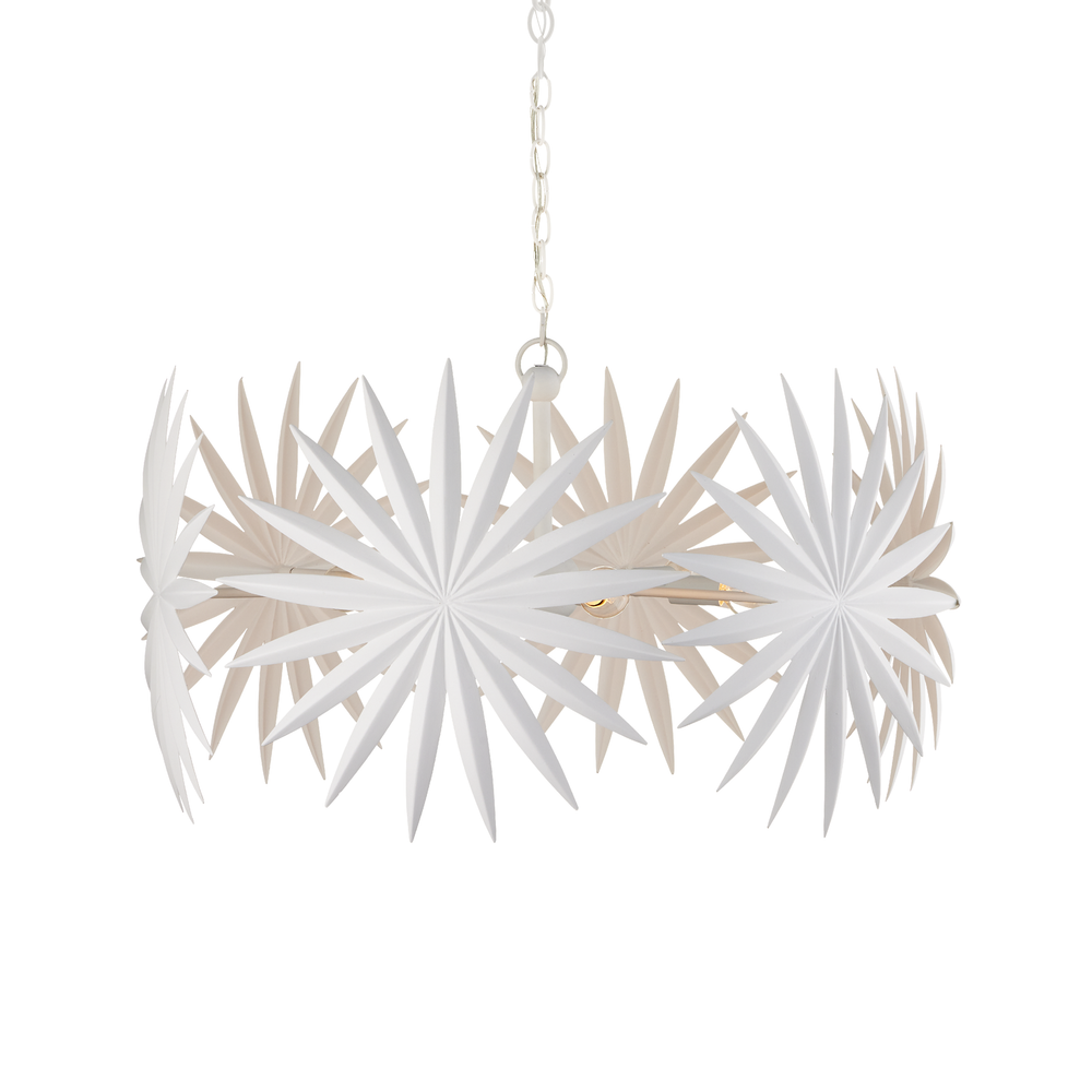 
                      
                        Bismarkia Small White Chandelier
                      
                    