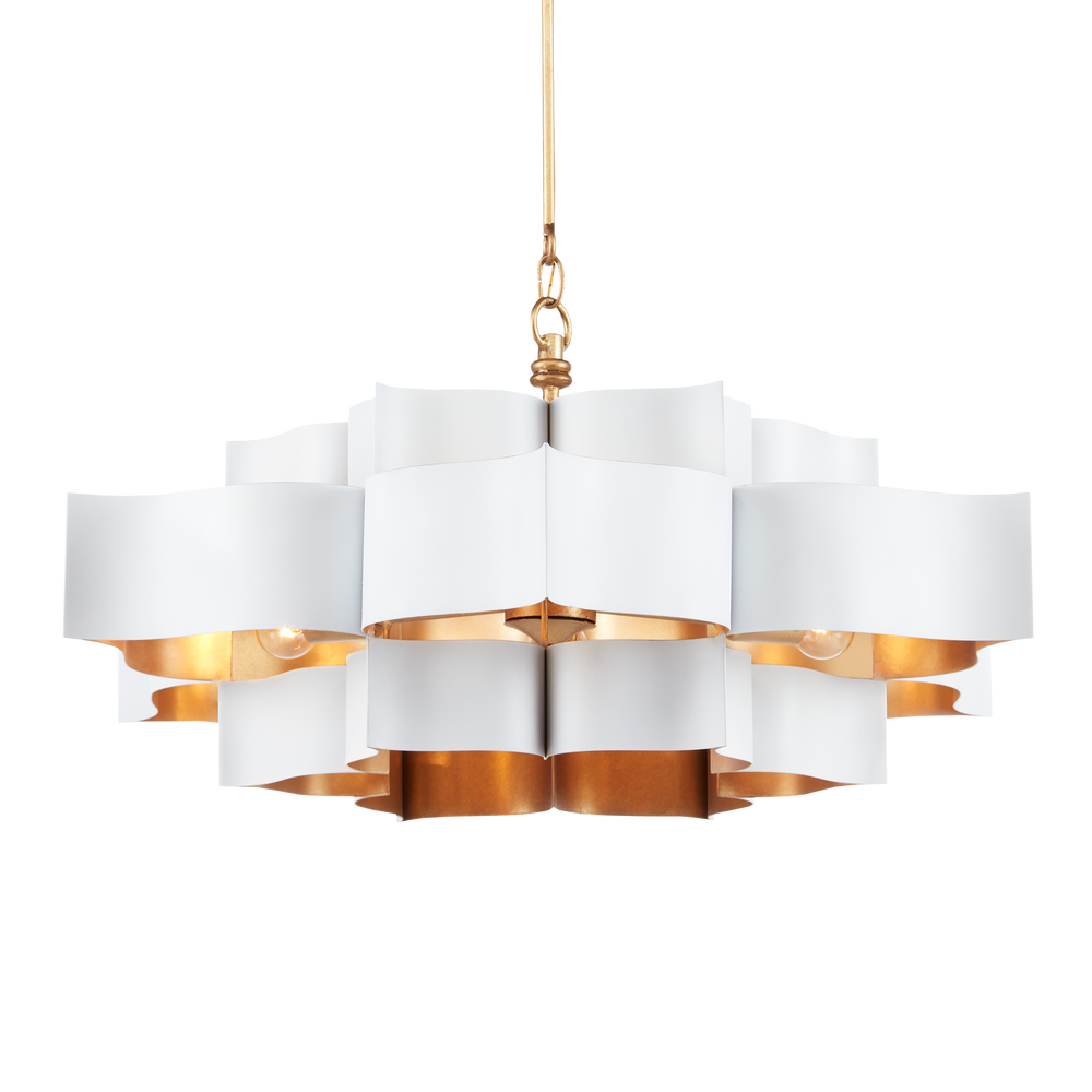 
                      
                        Grand Lotus Large White Chandelier
                      
                    