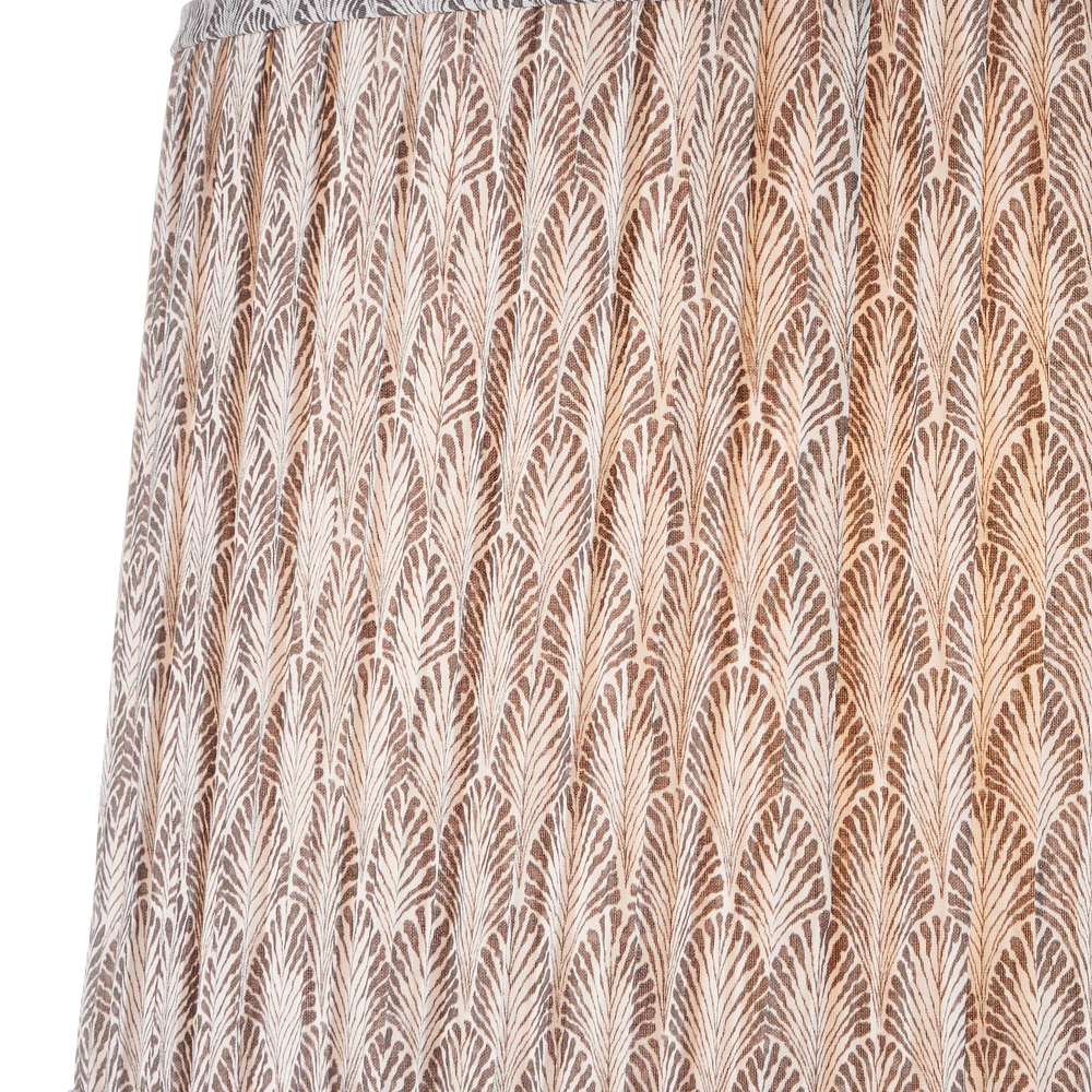 Plume Stone Tapered Lamp Shade.