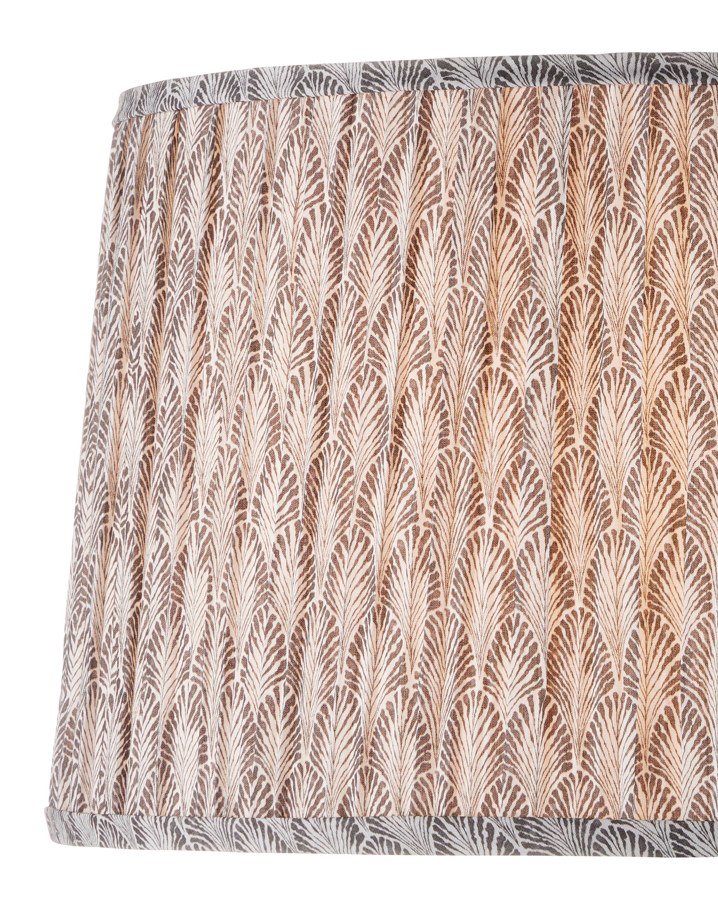 Plume Stone Tapered Lamp Shade.