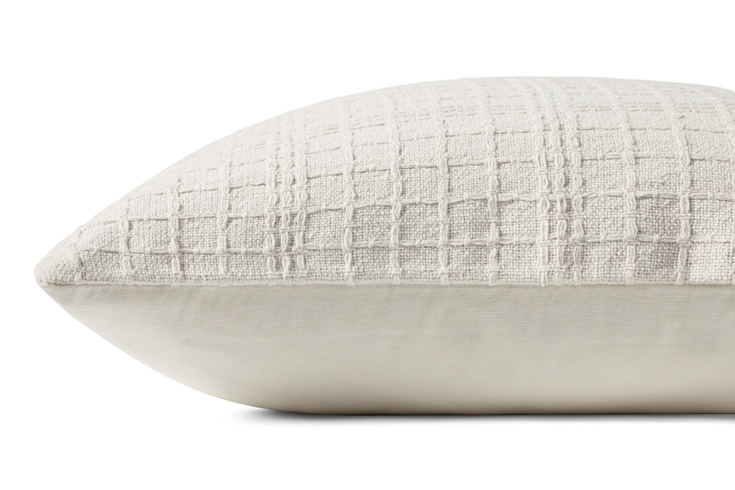 Jean Stoffer x Loloi PJS0015 Ivory 22'' x 22'' Cover w/Poly Pillow