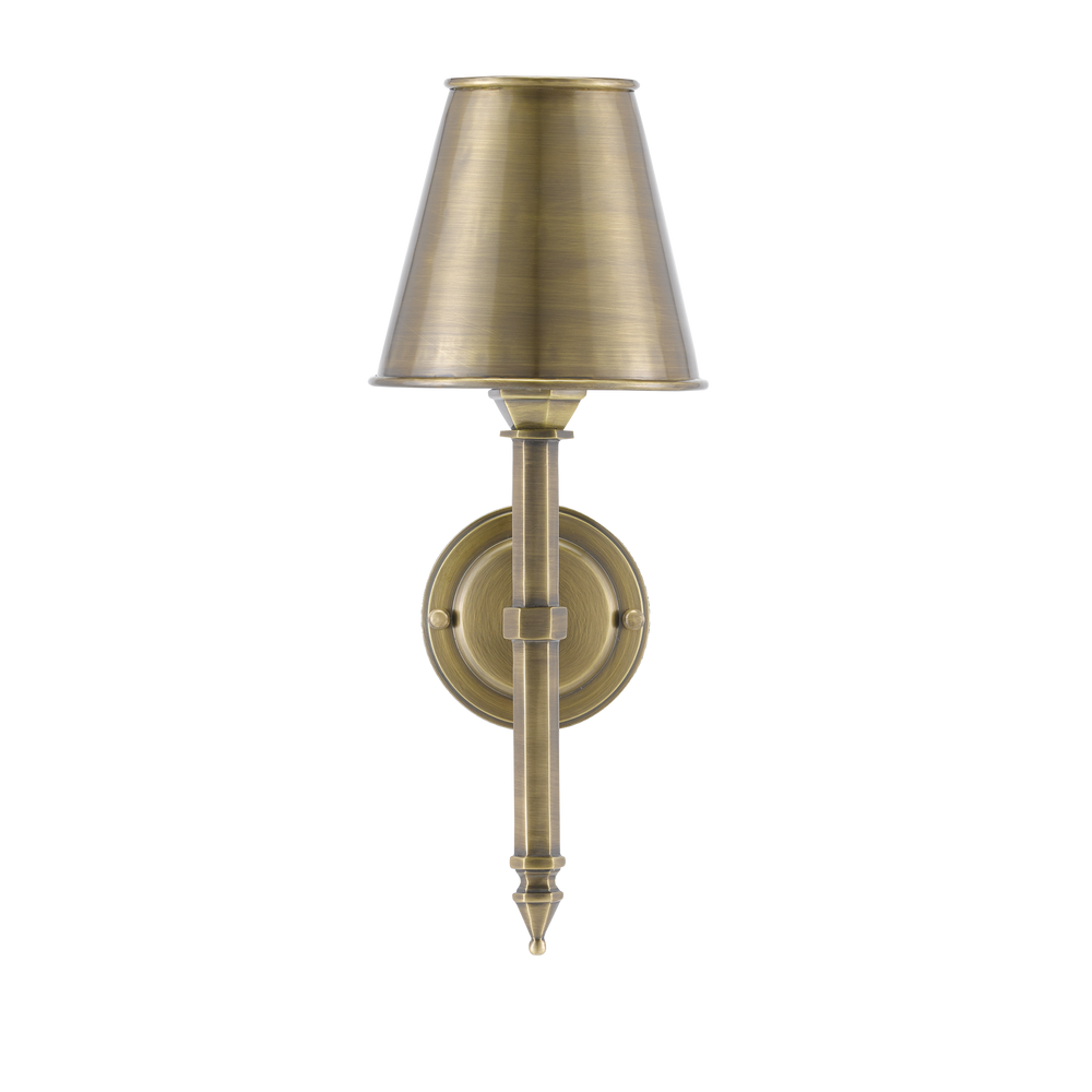 
                      
                        Wollaton Brass Wall Sconce
                      
                    