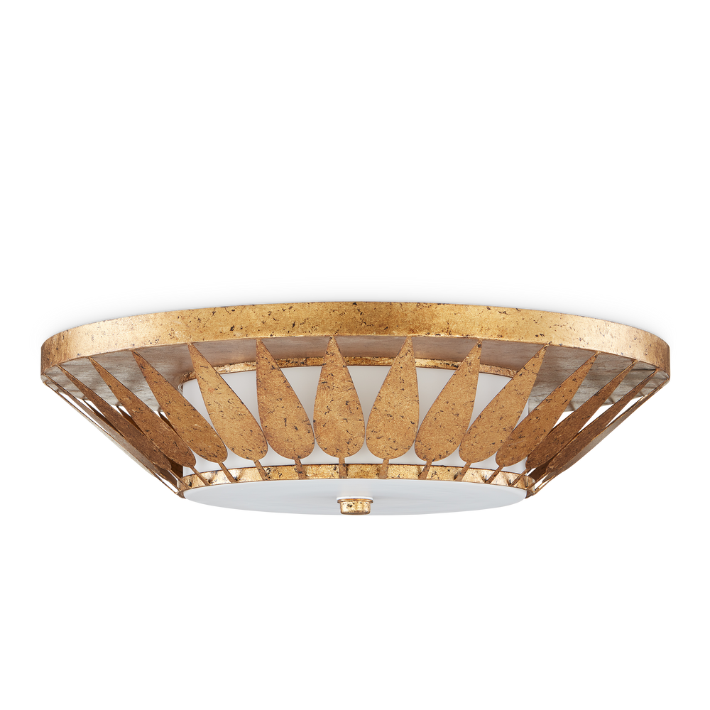 
                      
                        Floris Gold Flush Mount
                      
                    