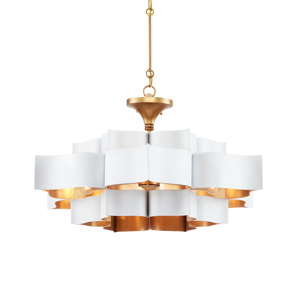 
                      
                        Grand Lotus Large White Chandelier
                      
                    