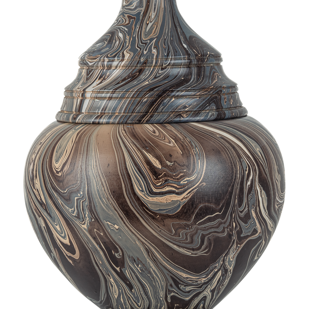 
                      
                        Marbleized Tall Turret Box.
                      
                    
