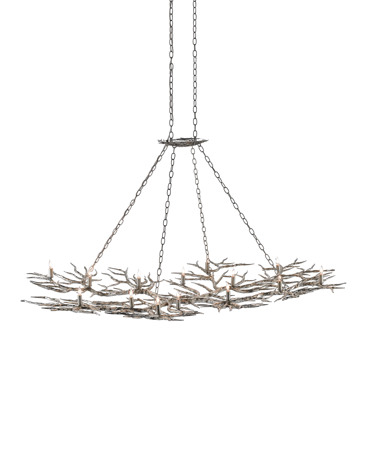 Rainforest Large Silver Chandelier.