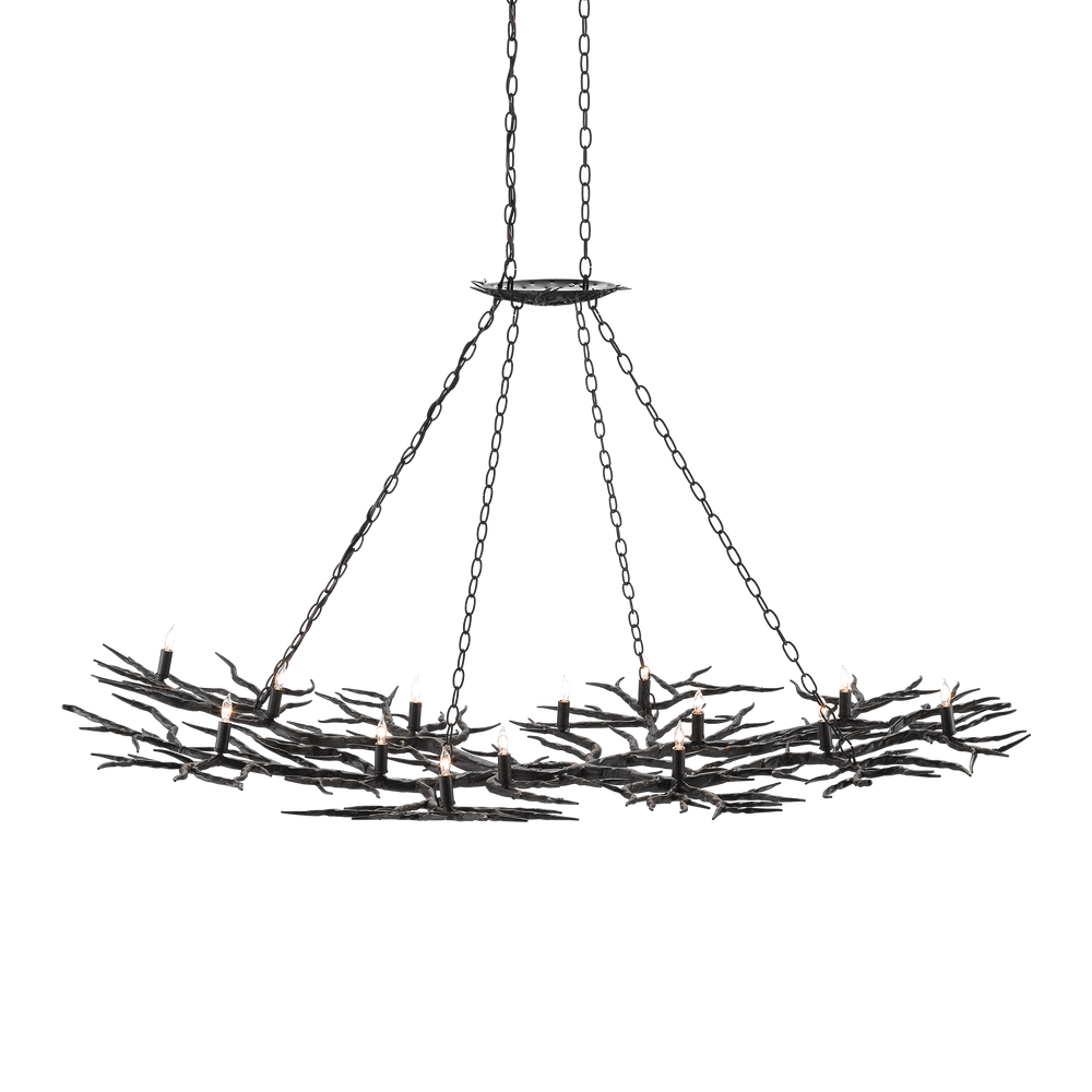 Rainforest Large Bronze Chandelier