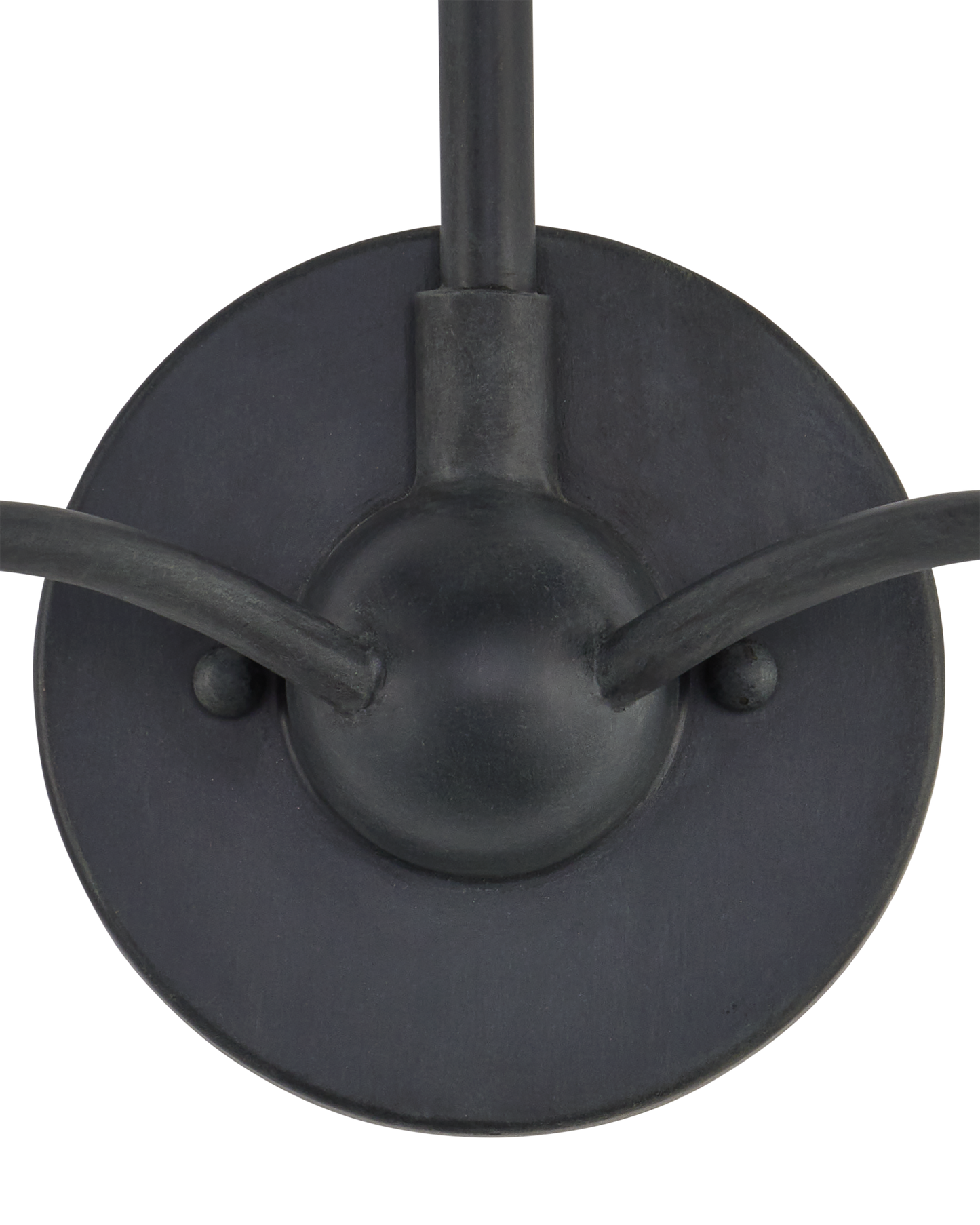 Saxon Double-Light Black Wall Sconce