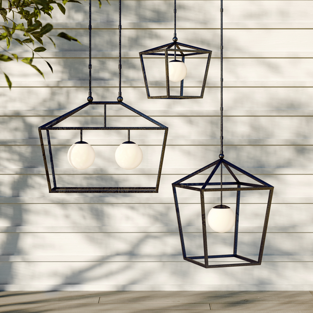 
                      
                        Denison Large Black Outdoor Lantern.
                      
                    