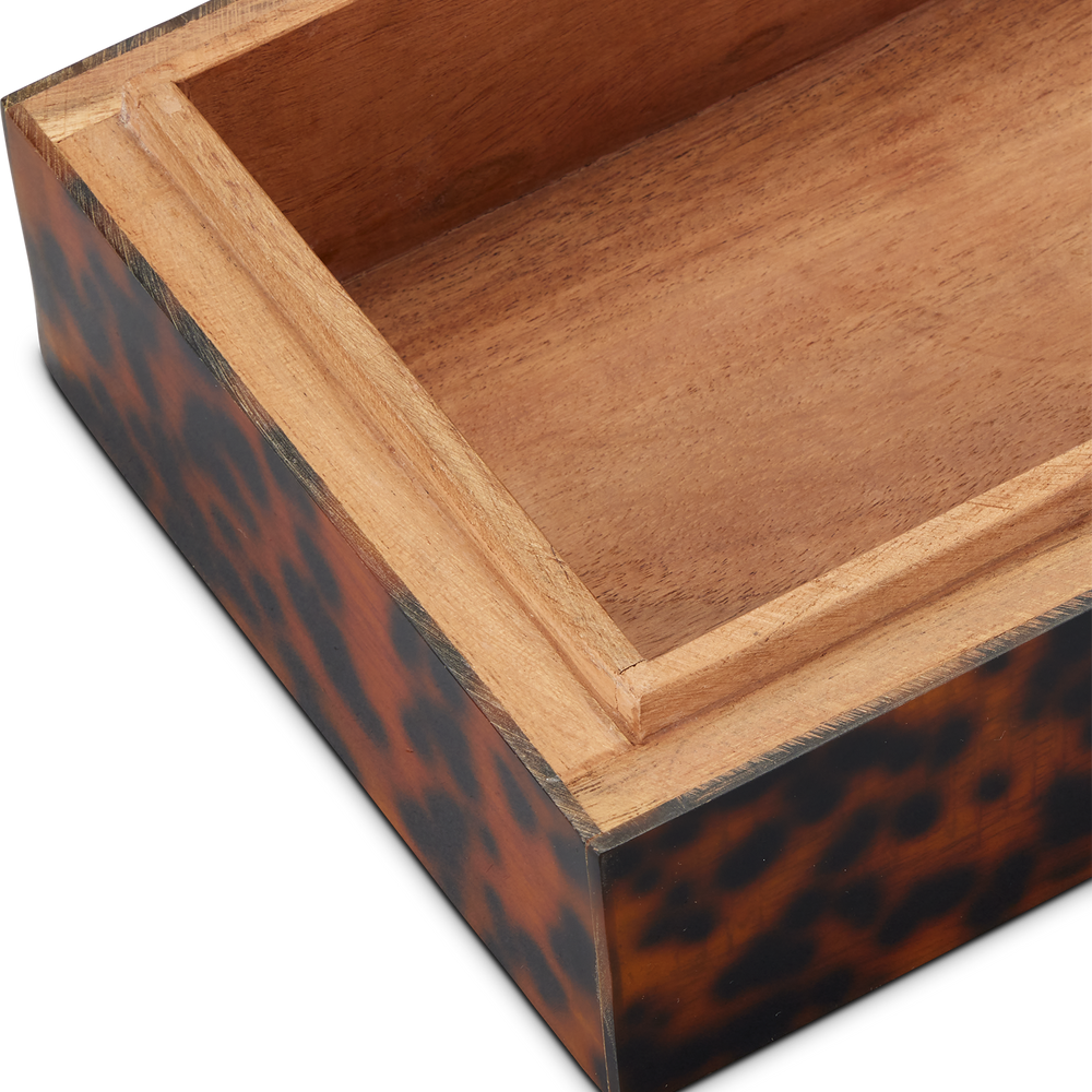 
                      
                        Faux Tortoise Box Set of 2.
                      
                    
