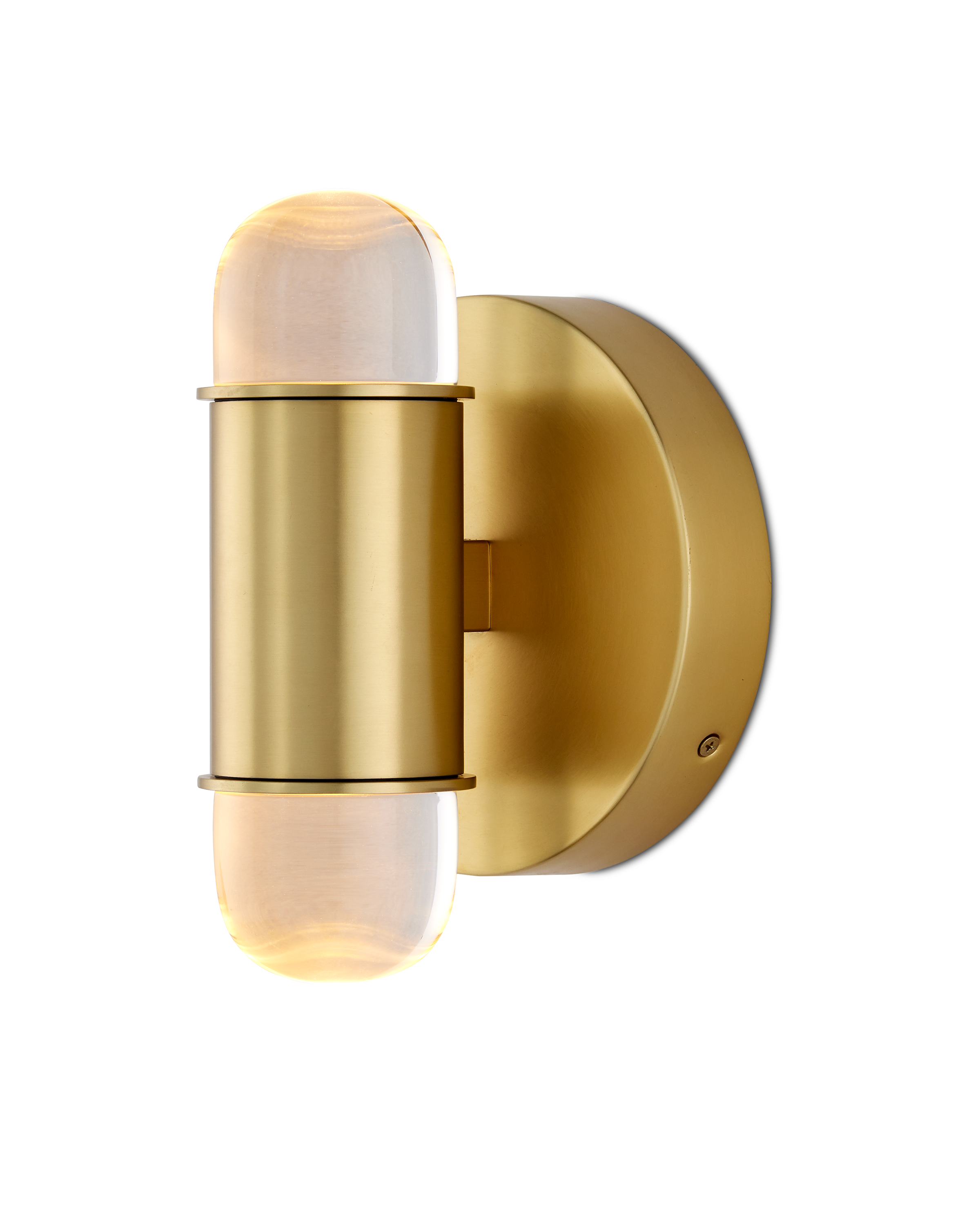 Capsule Brass Wall Sconce