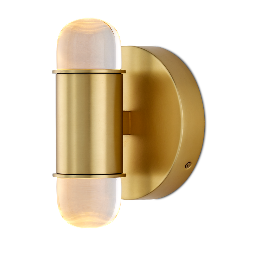 Capsule Brass Wall Sconce