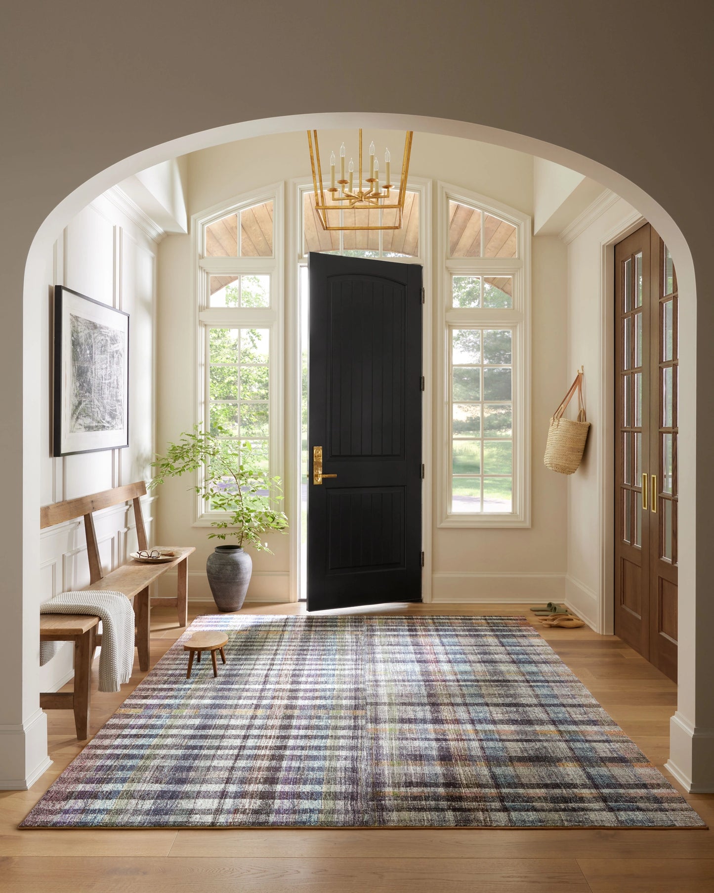 Chris Loves Julia x LoloiHumphrey Plum / Multi 2'-3" x 9'-6" Runner Rug