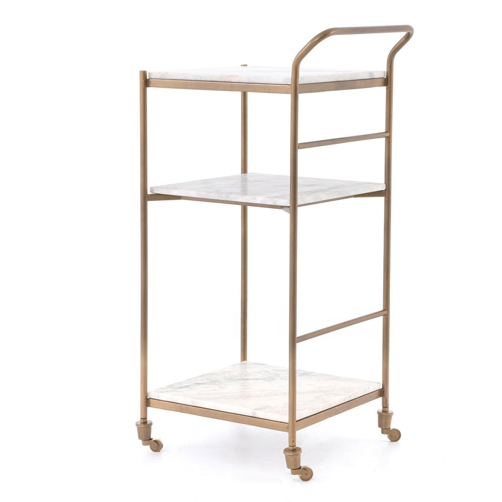 Felix Bar Cart - Antique Brass