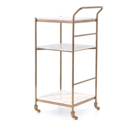 Felix Bar Cart - Antique Brass