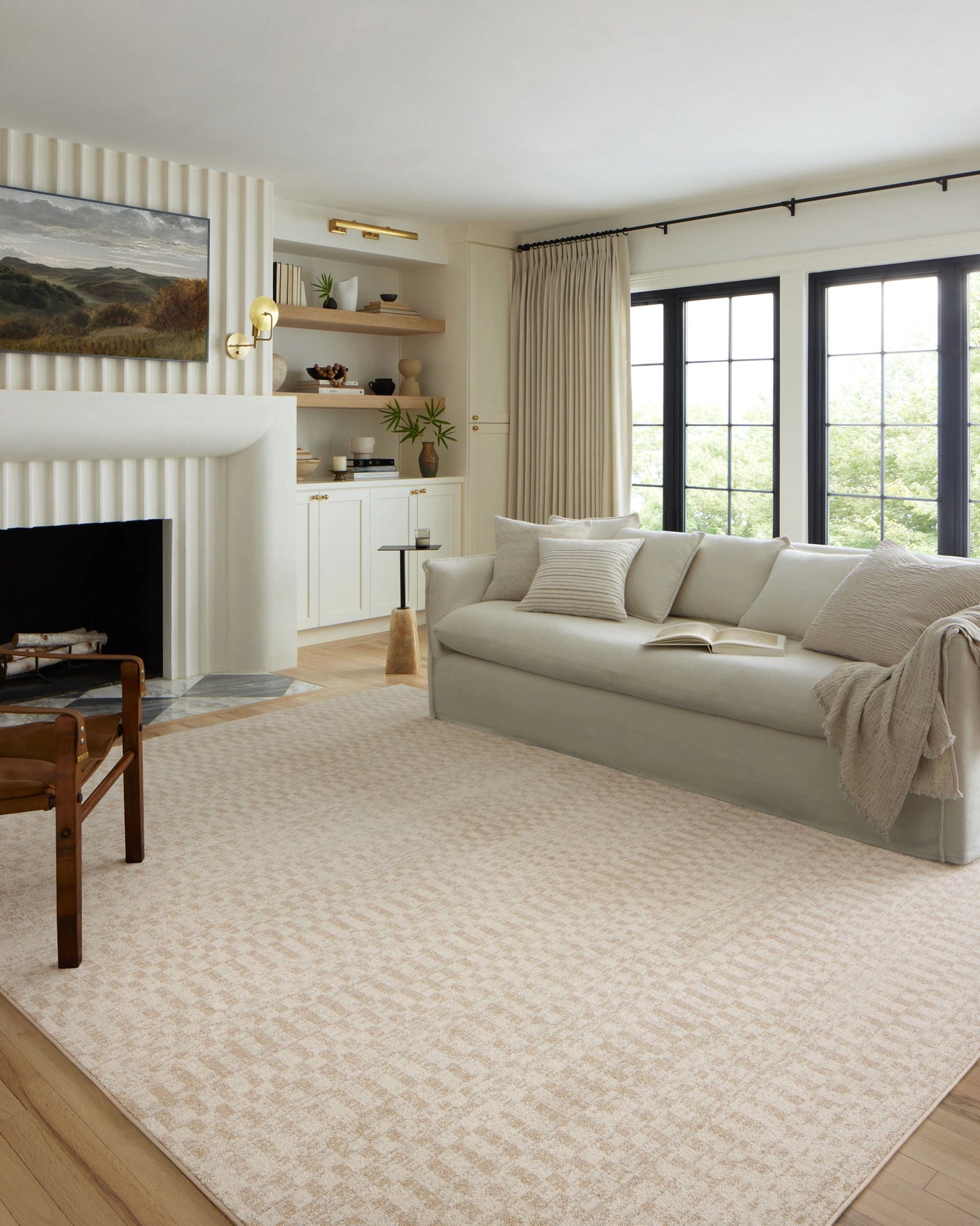 Loloi Kamala Ivory / Natural 2'-7" x 10'-0" Runner Rug