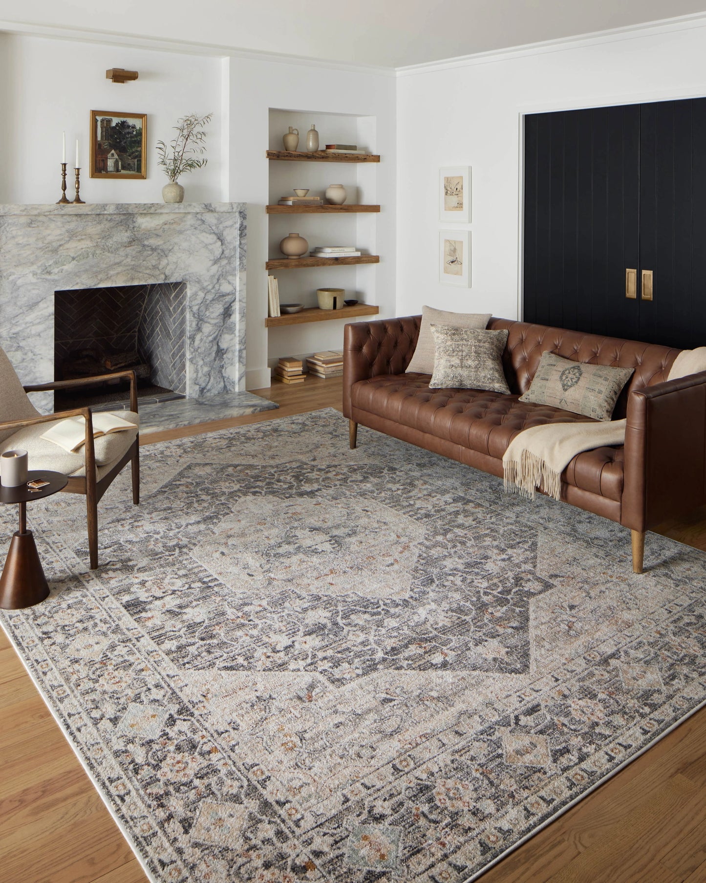 Loloi Monroe Charcoal / Multi 11'-6" x 15' Area Rug