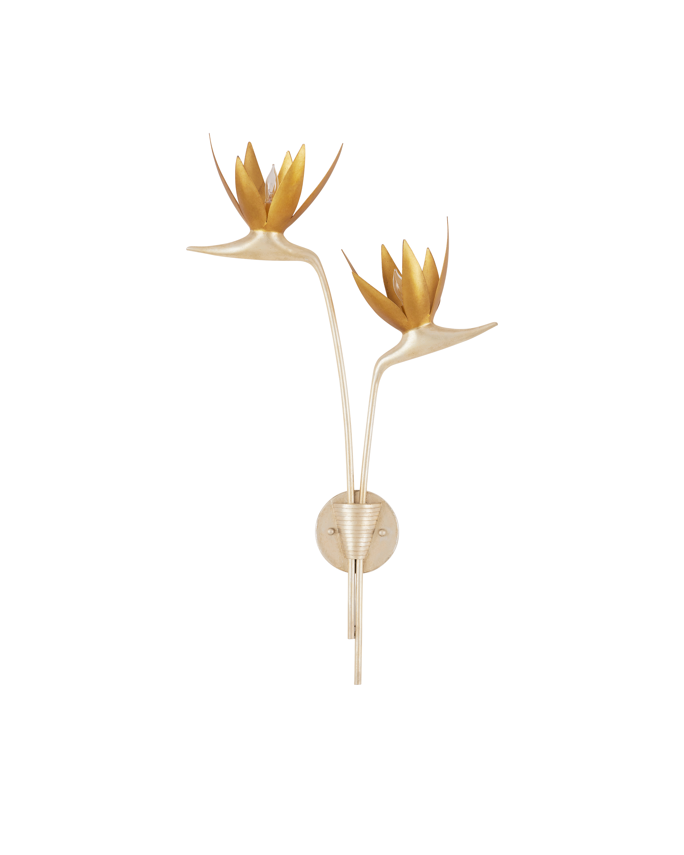 Paradiso Silver & Gold Wall Sconce, Left - Thumbnail 4