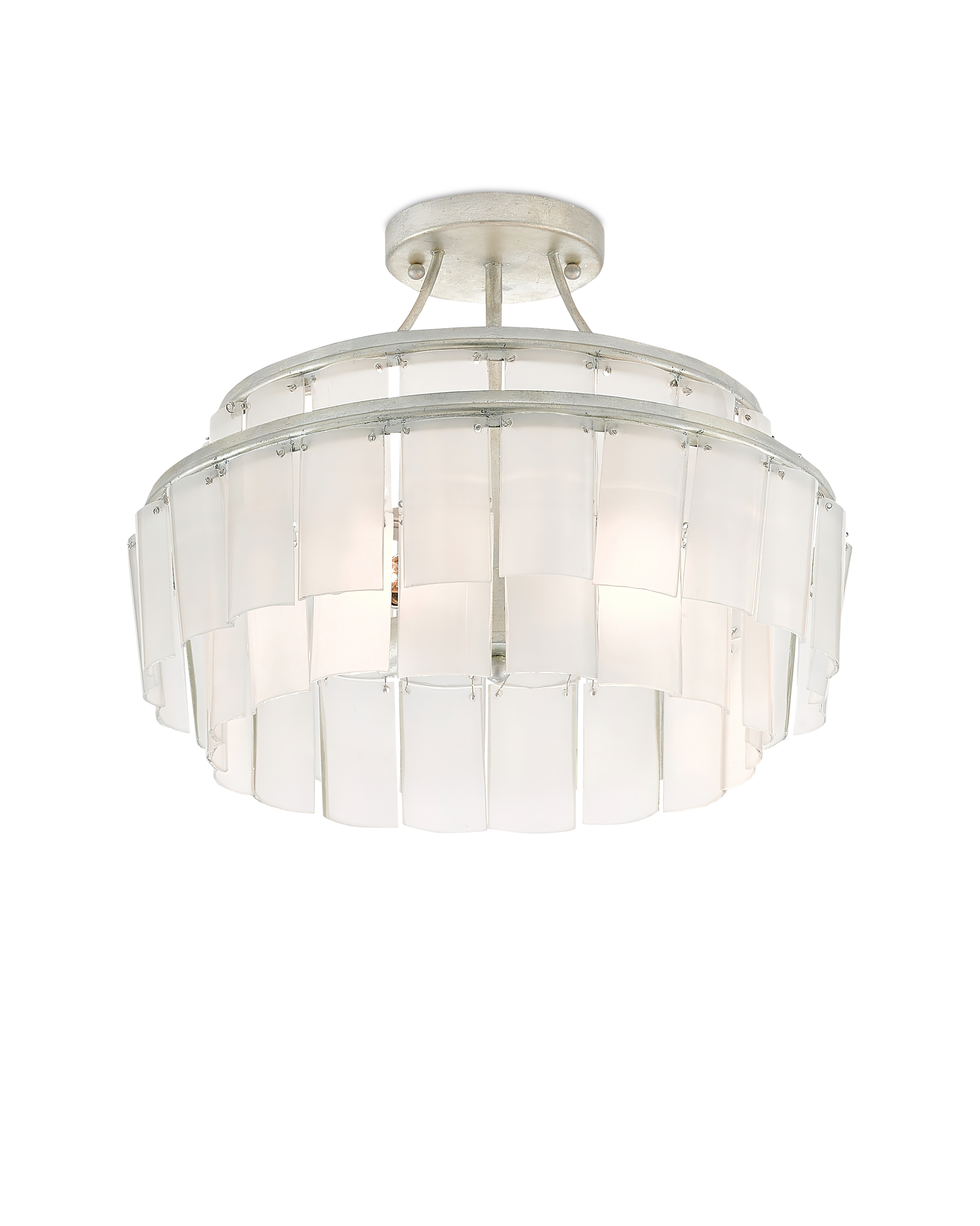 Vintner White Semi-Flush Mount