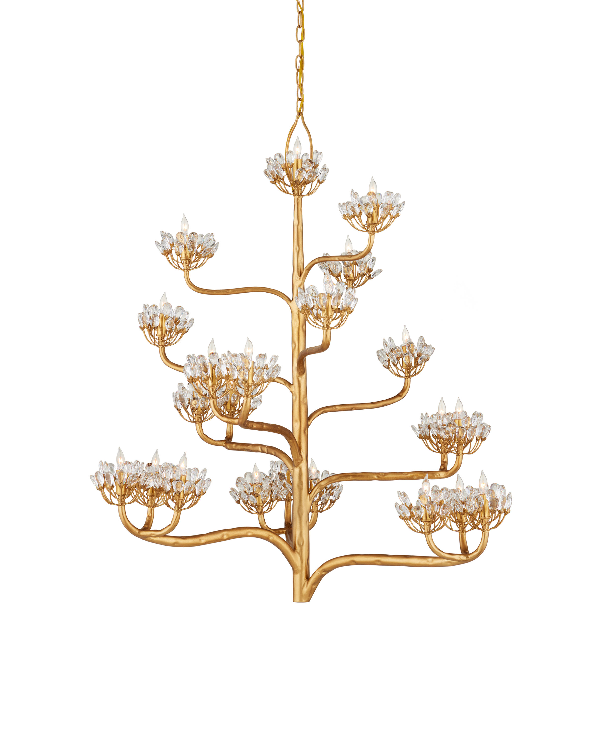 Agave Americana Gold Chandelier - Thumbnail 5
