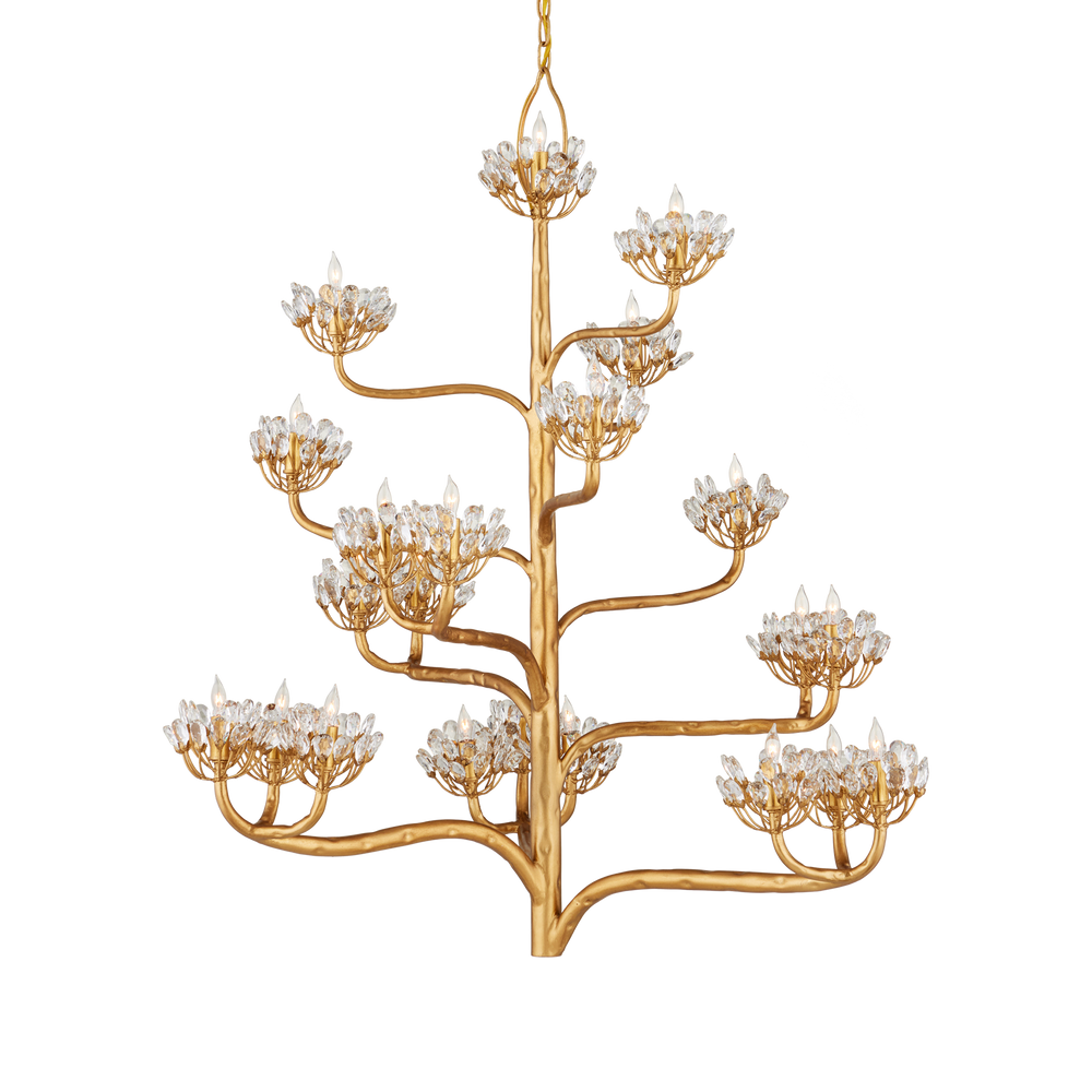 Agave Americana Gold Chandelier