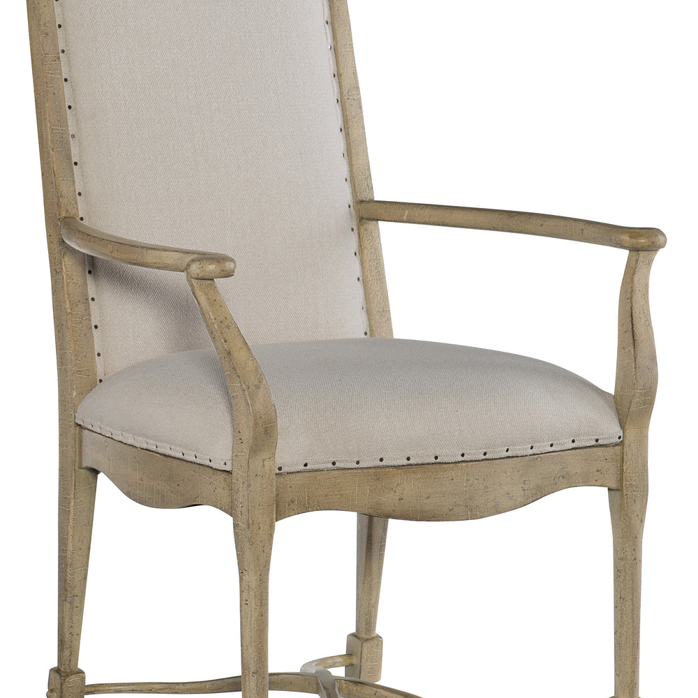 Ciao Bella Upholstered Back Arm Chair - Natural