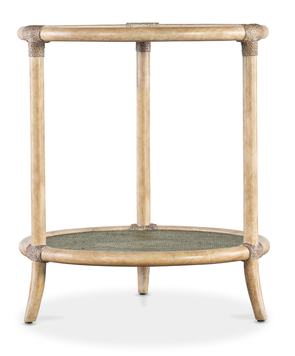 Retreat Raffia End Table - Green