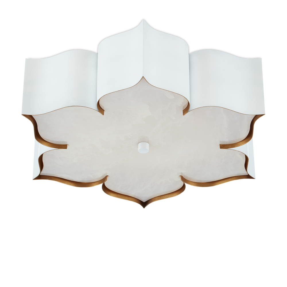 
                      
                        Grand Lotus White Flush Mount
                      
                    
