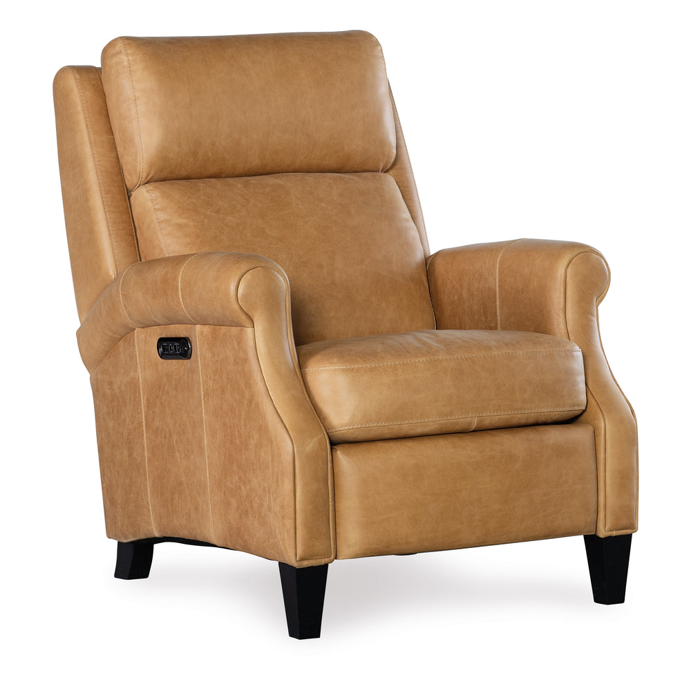 Hurley Power Recliner with Power Headrest - Saddlebag Coin