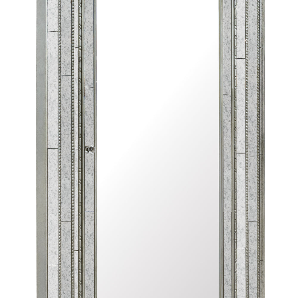 Melange Glamour Floor Mirror withJewelry Armoire Storage.