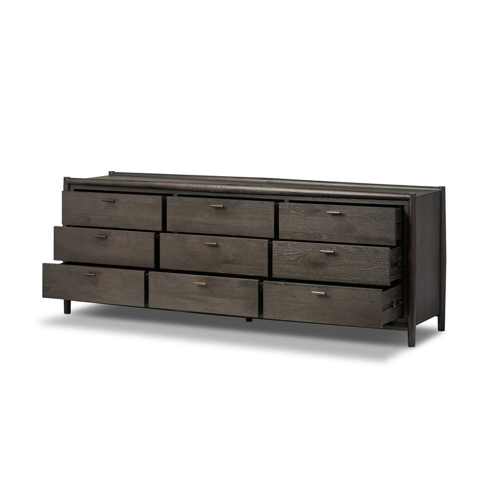 
                      
                        Glenview 9 Drawer Dresser - Cracked Smoked Black Veneer - #shop_name Cabinets
                      
                    