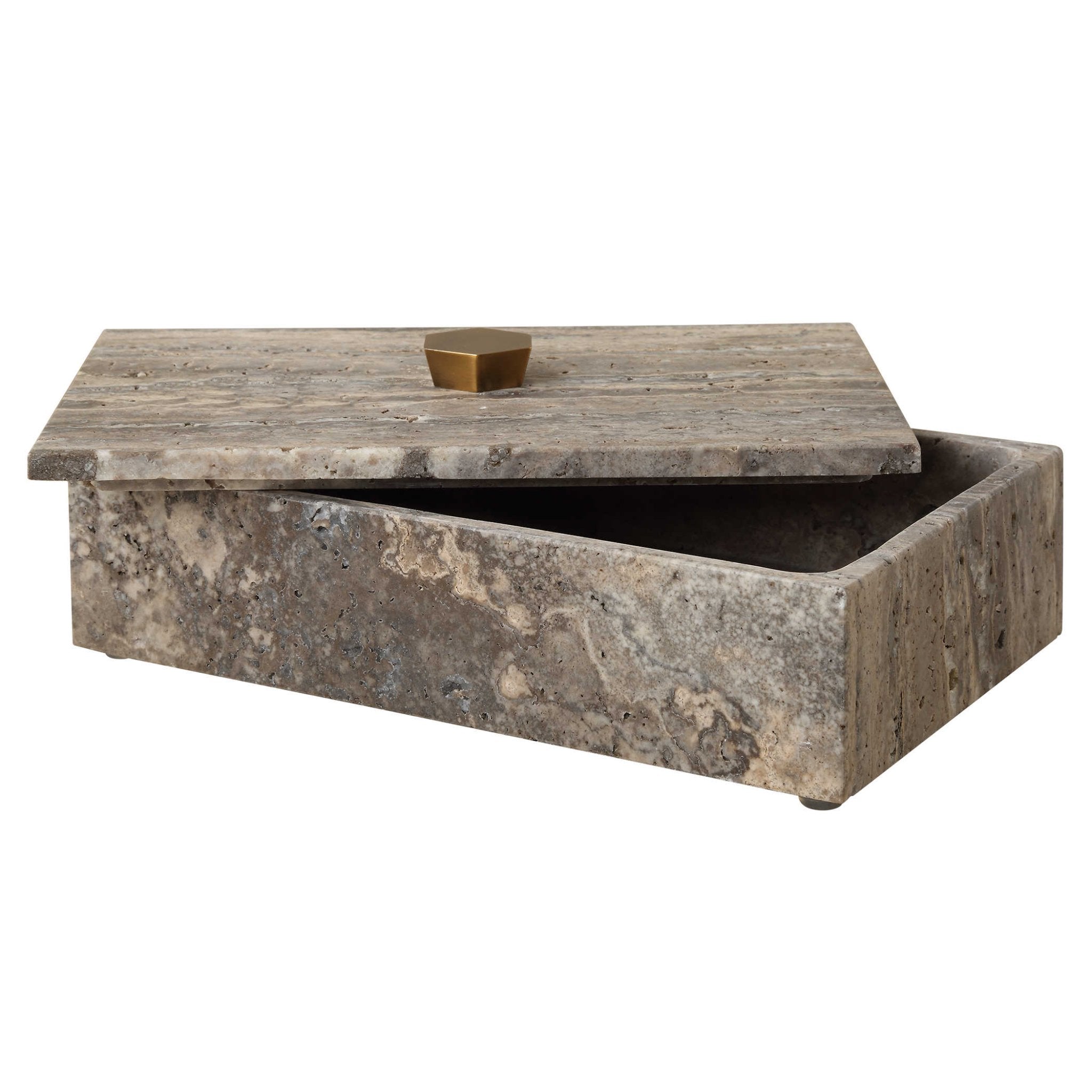 Uttermost Griseus Travertine Box - Thumbnail 3
