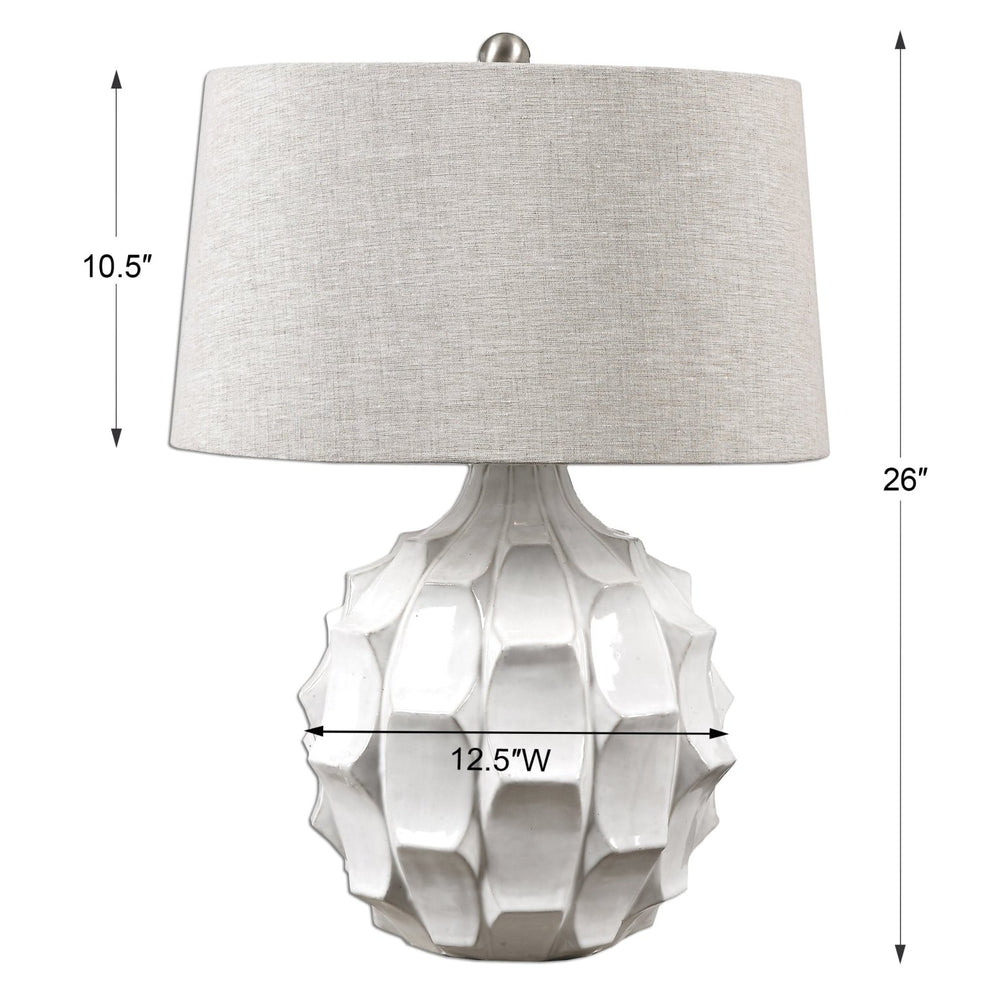 
                      
                        Guerina Scalloped White Lamp - #shop_name Table Lamps
                      
                    