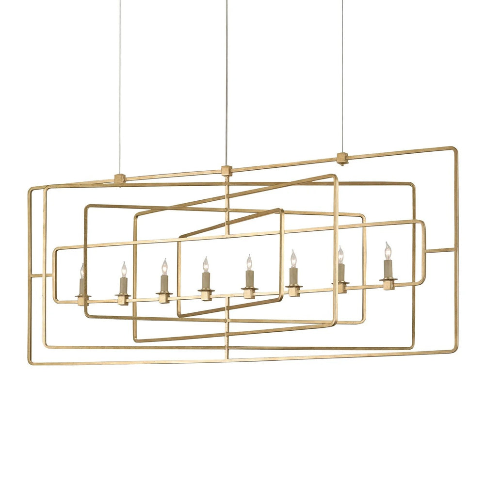 
                      
                        Metro Gold Rectangular Chandelier
                      
                    