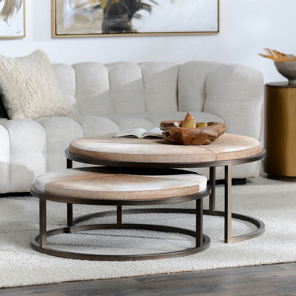 
                      
                        Hayword Hide Set of 2 Nesting Coffee Tables - Blonde - #shop_name Coffee Tables
                      
                    