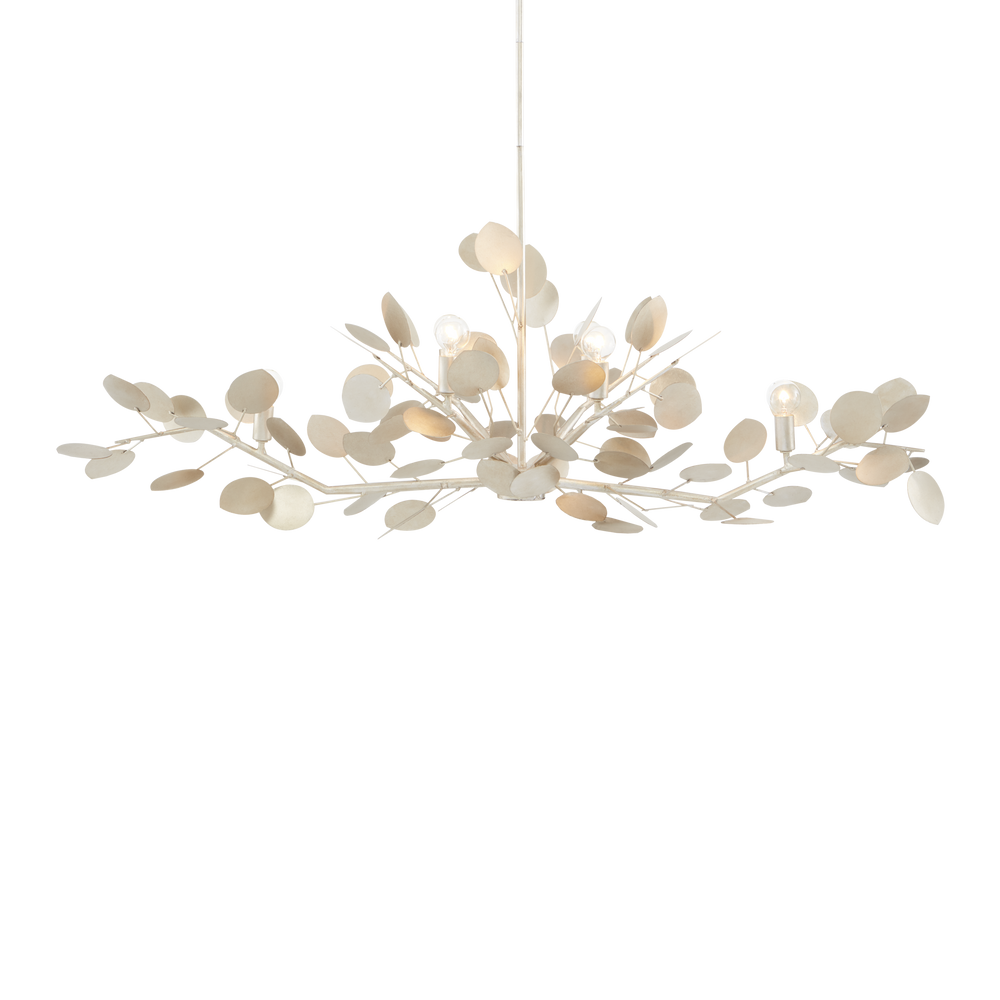 Lunaria Silver Oval Chandelier