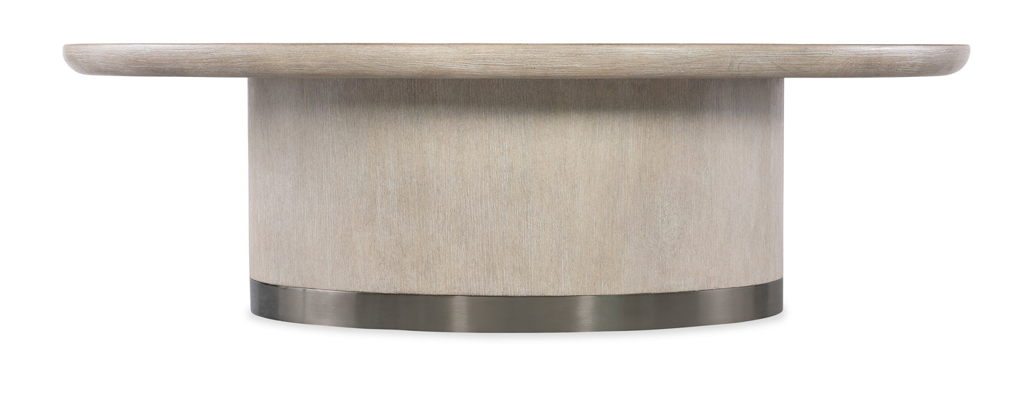 Modern Mood Round Cocktail Table - Diamond Finish.