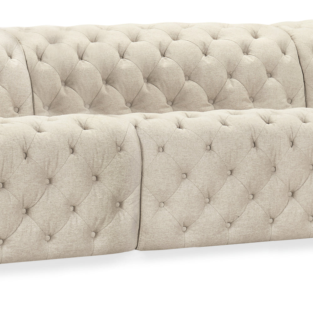 Savion Deux 3 Seat Sofa with Two Power Recliners and Three Power Headrests - Aries Beach