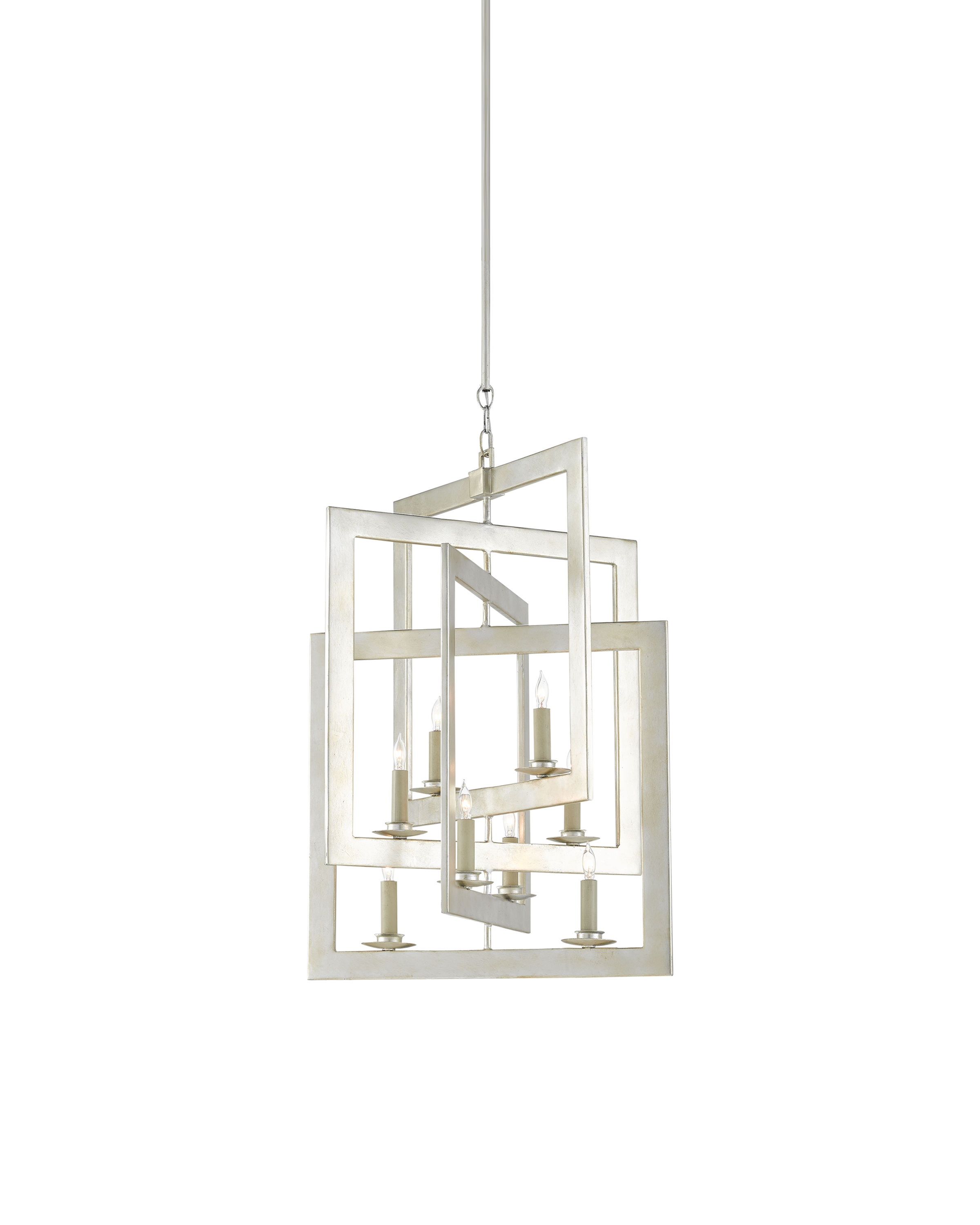Middleton Small Silver Chandelier - Thumbnail 3