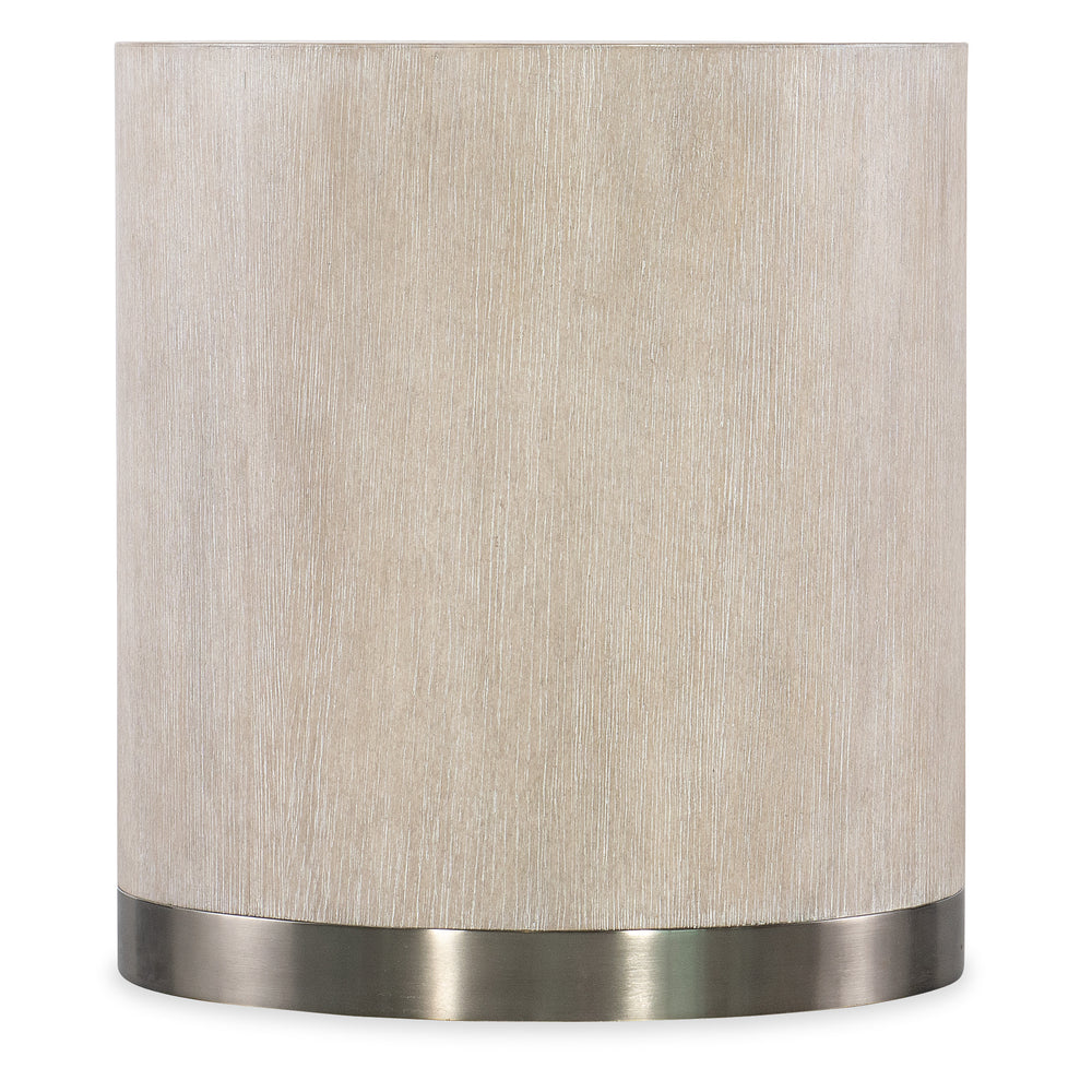 Modern Mood Round End Table - Diamond Finish