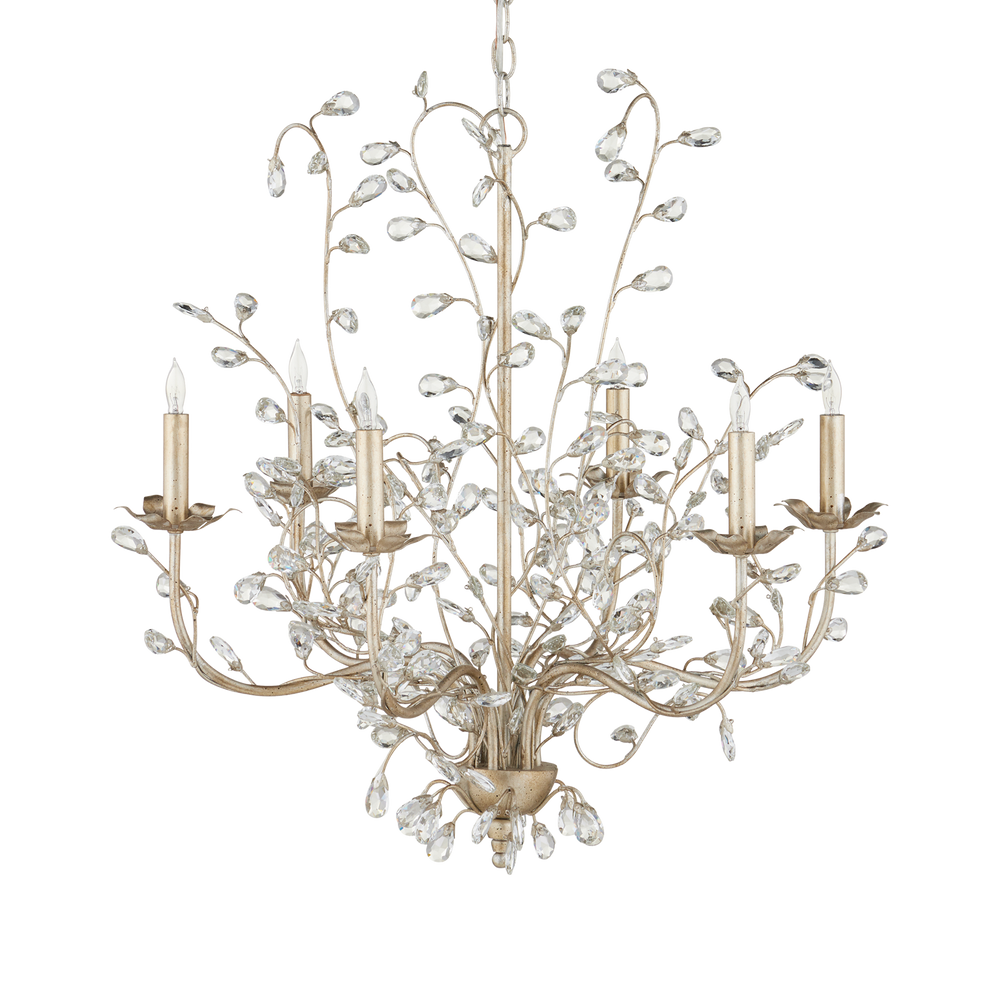
                      
                        Crystal Bud Medium Silver Chandelier
                      
                    