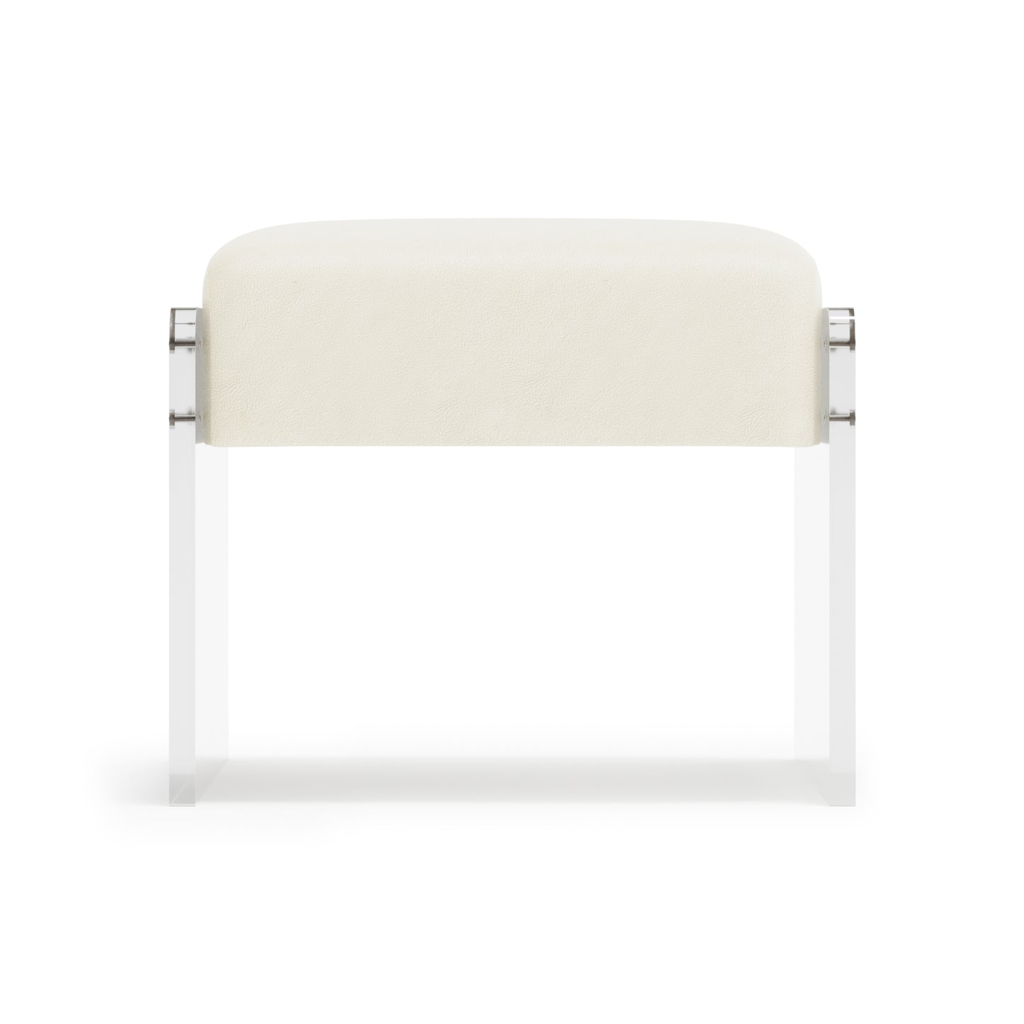 Jasper Leather Ottoman