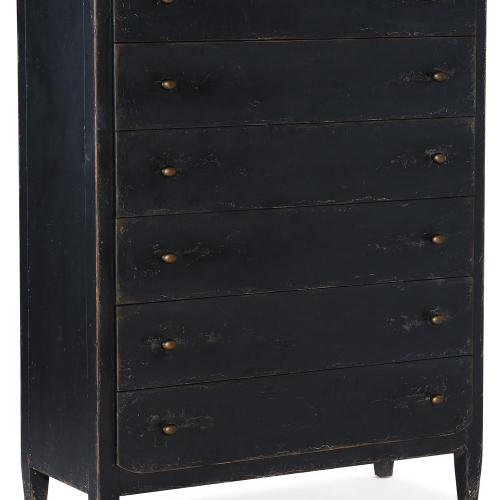 Ciao Bella Six-Drawer Chest- Black.