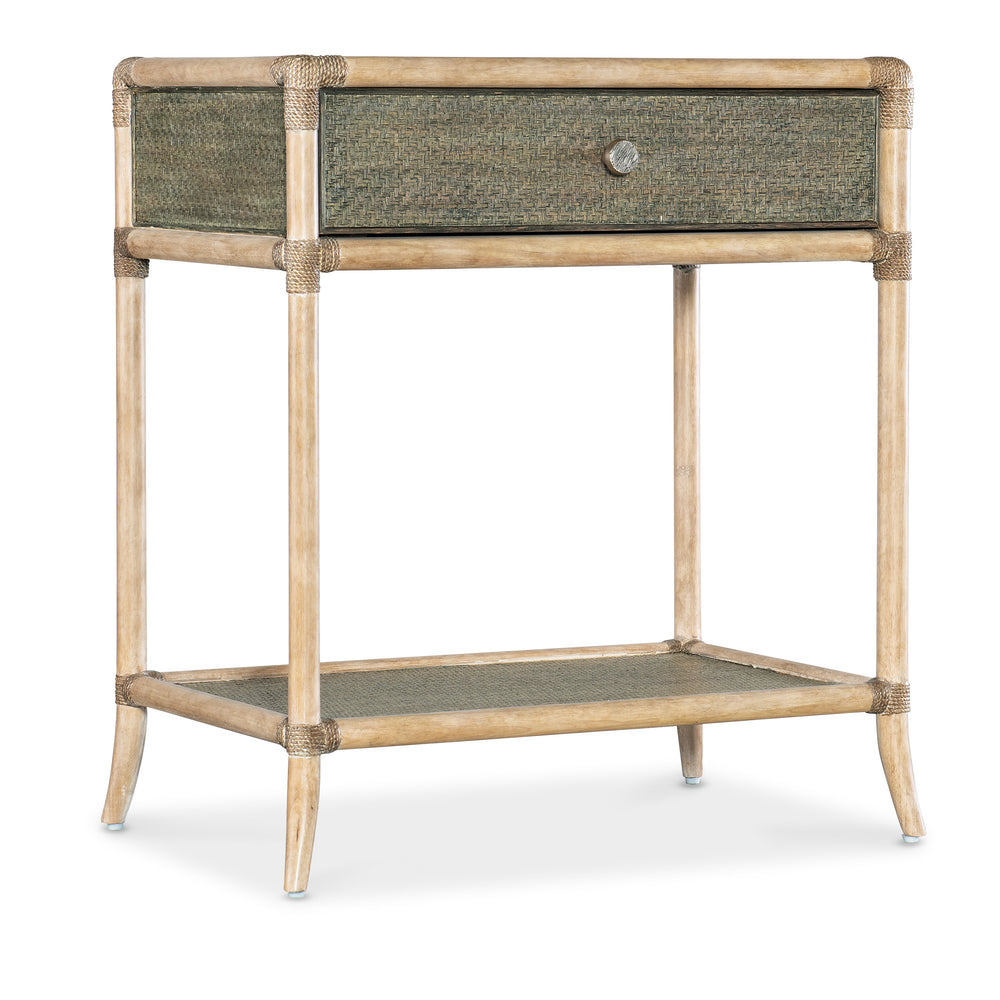 Retreat Pole Rattan Bedside Table - Dune.
