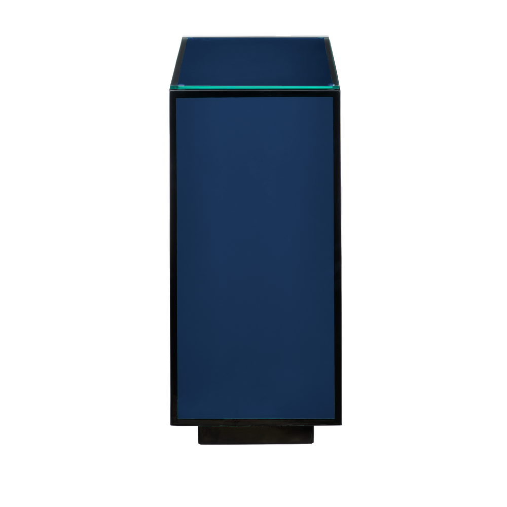 
                      
                        Navy Lacquer Side Table
                      
                    