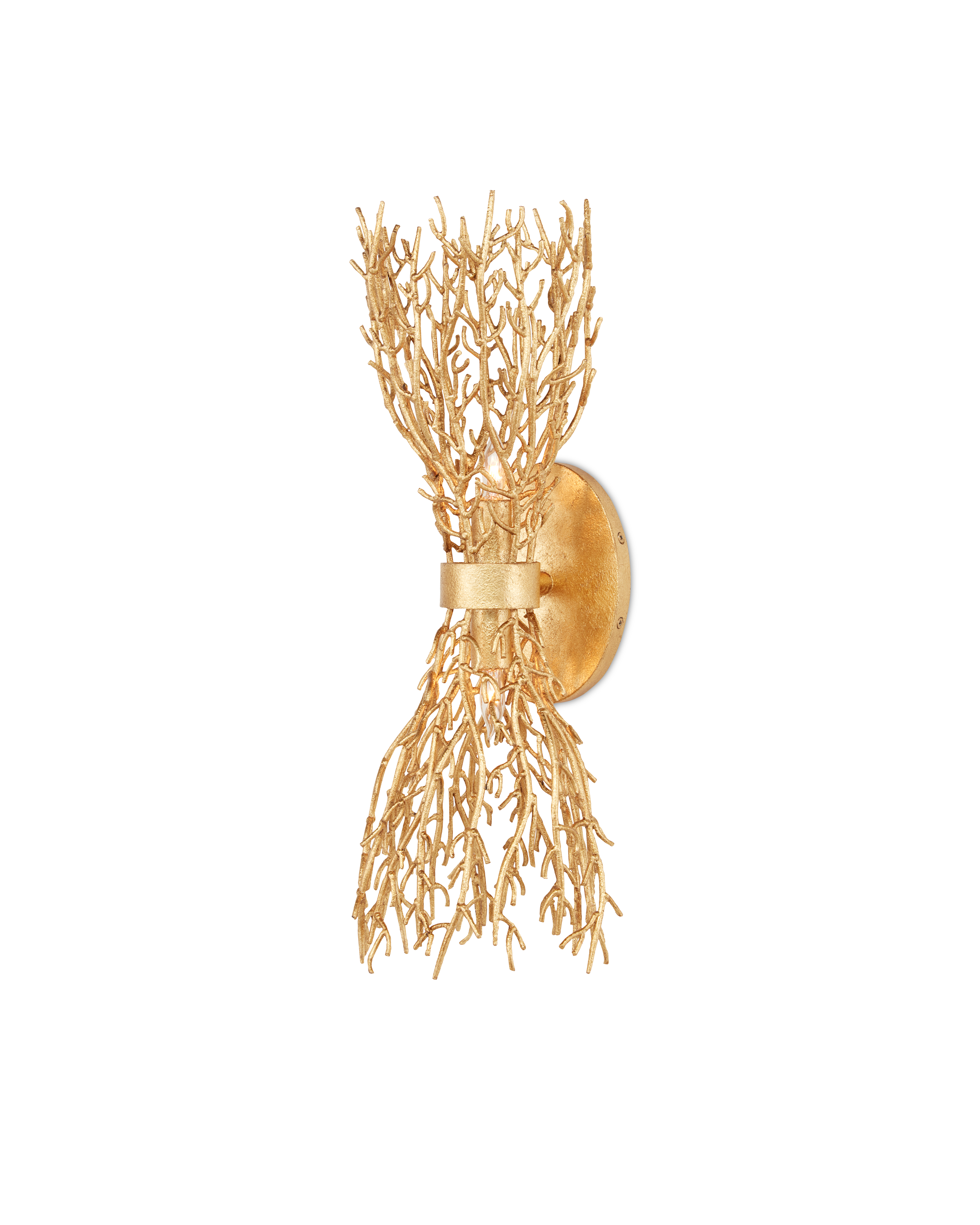 Sea Fan Gold Wall Sconce - Thumbnail 2