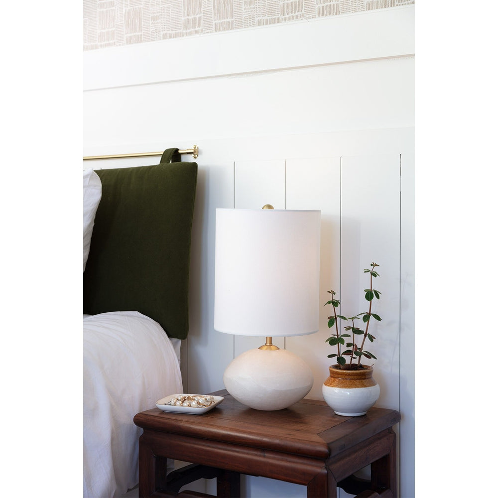 
                      
                        Alabaster Mini Orb Lamp.
                      
                    