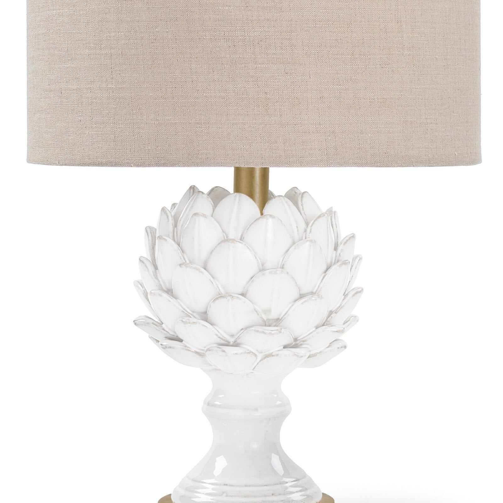 Leafy Artichoke Ceramic Table Lamp