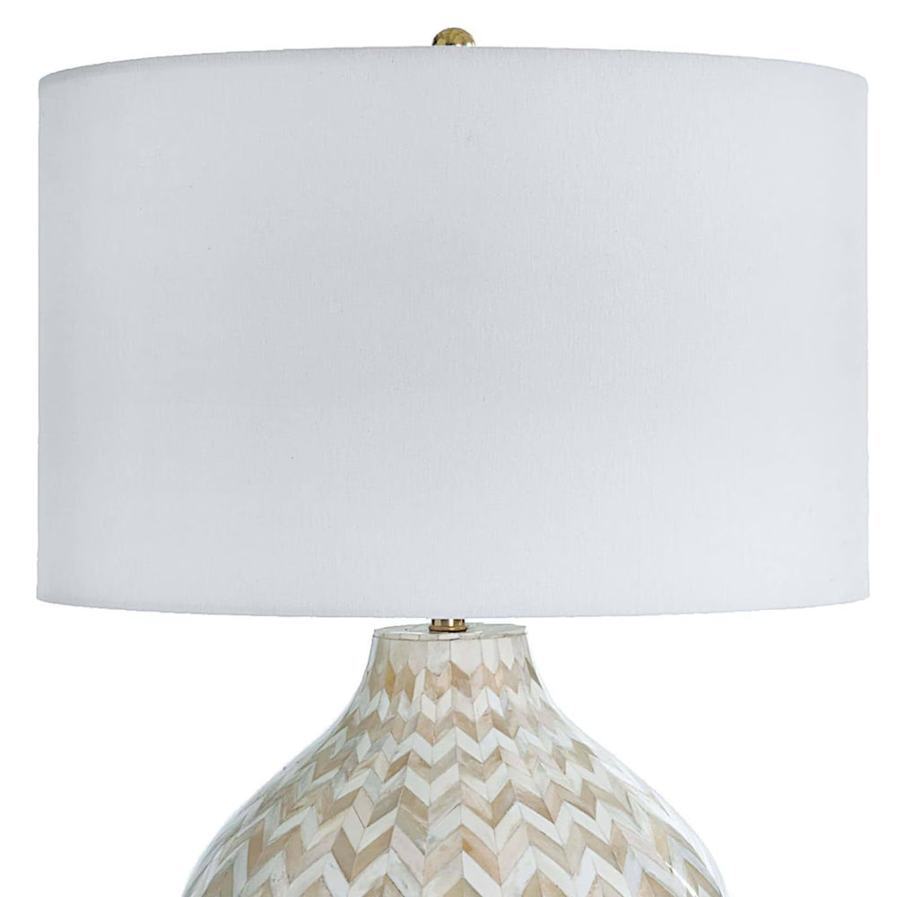 
                      
                        Chevron Bone Table Lamp (Natural).
                      
                    